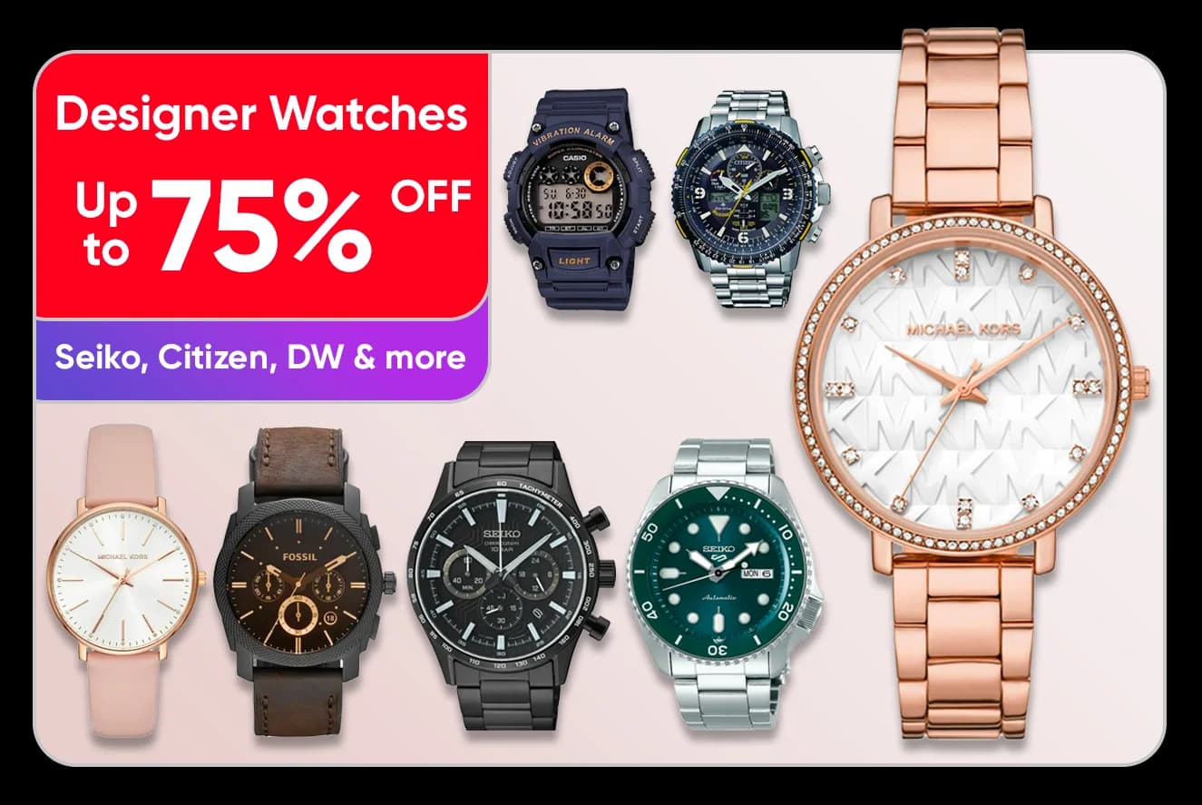 Up to 75% off Designer Watches