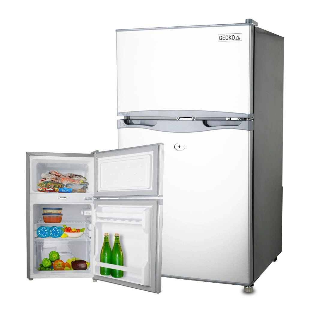 Gecko 95L Portable Fridge Freezer Camping Motorhome Caravan Upright Fridges 12V/24V/240V, Silver