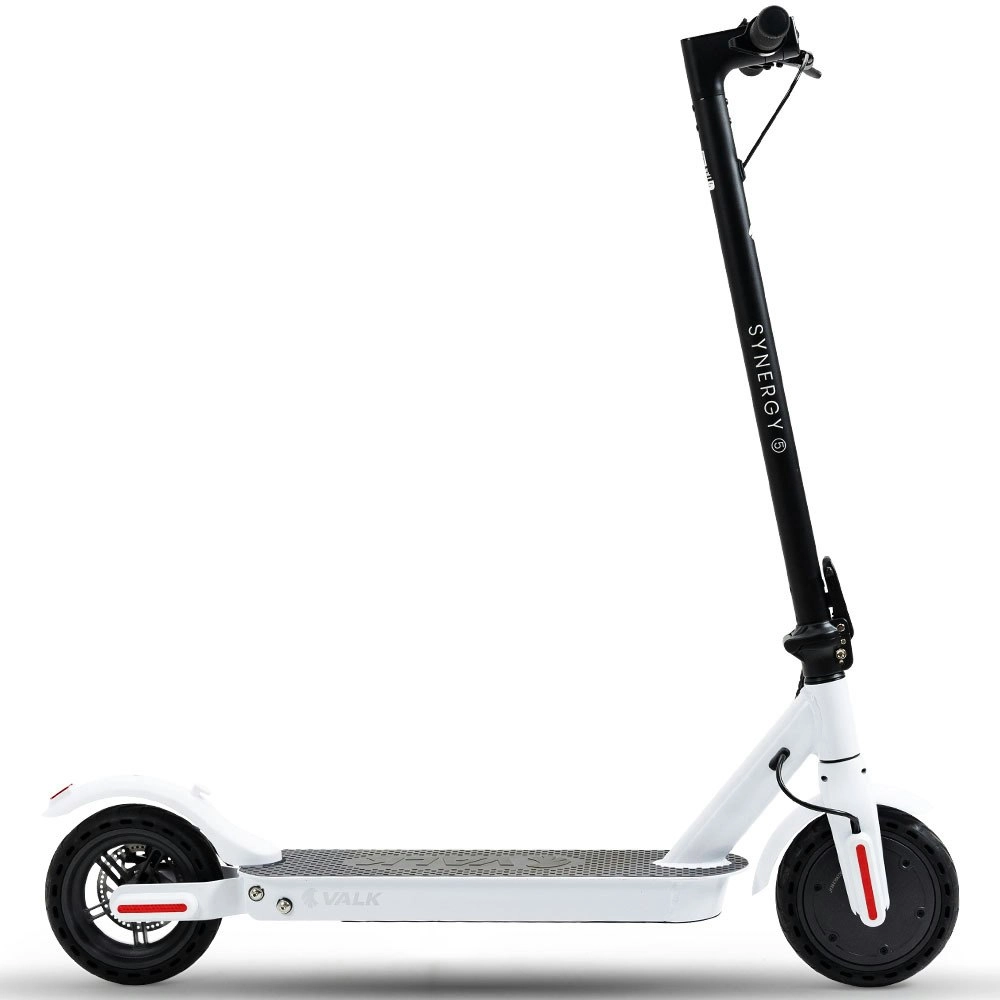 Valk 400W Electric Scooter, with Suspension for Adults Portable Folding Ride On,Synergy 5 MkII White