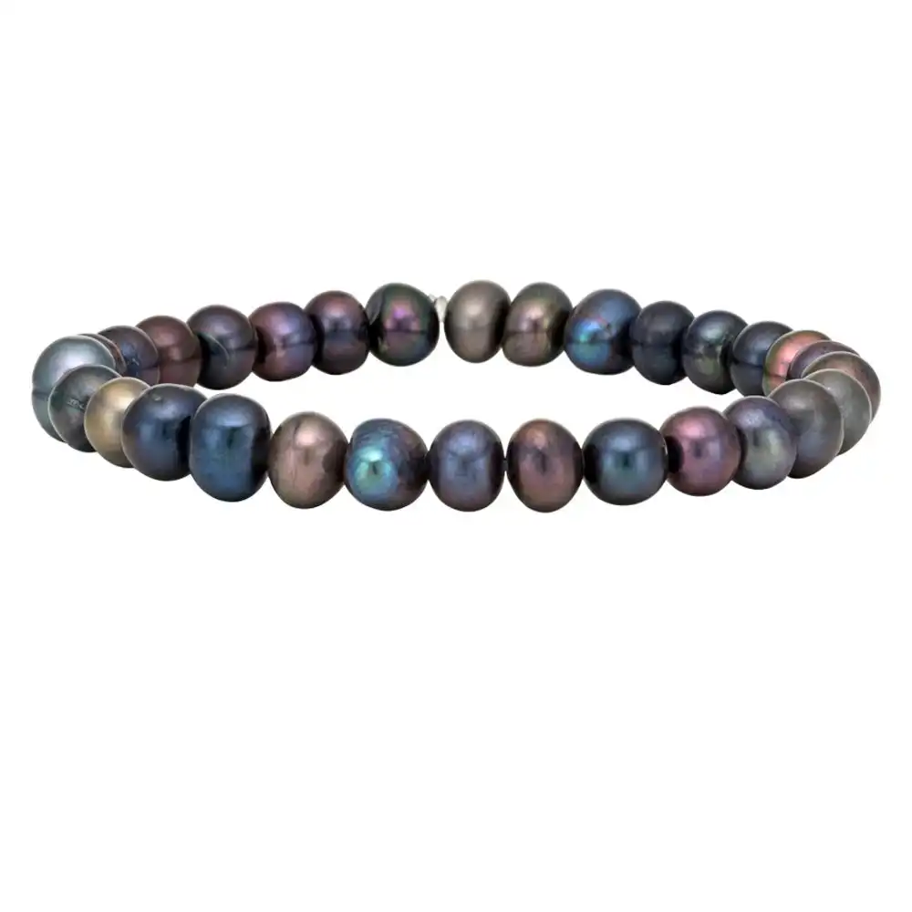 Grey 6-7mm Freshwater Pearl Bracelet