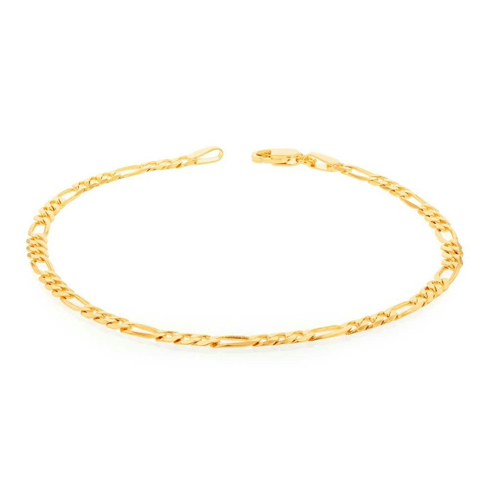 9ct Yellow Gold 80 Gauge 19cm Bracelet