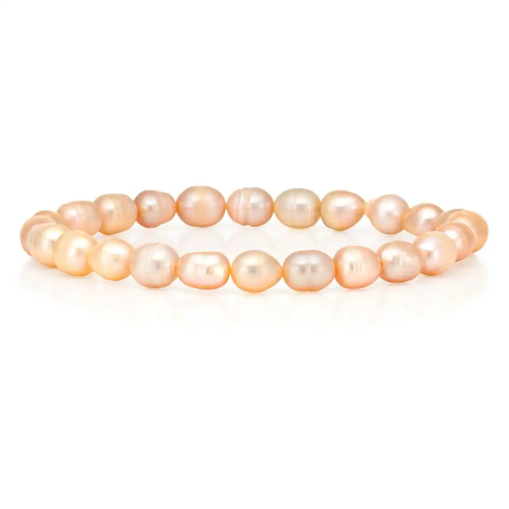 Pink 6-7mm Freshwater Pearl Bracelet