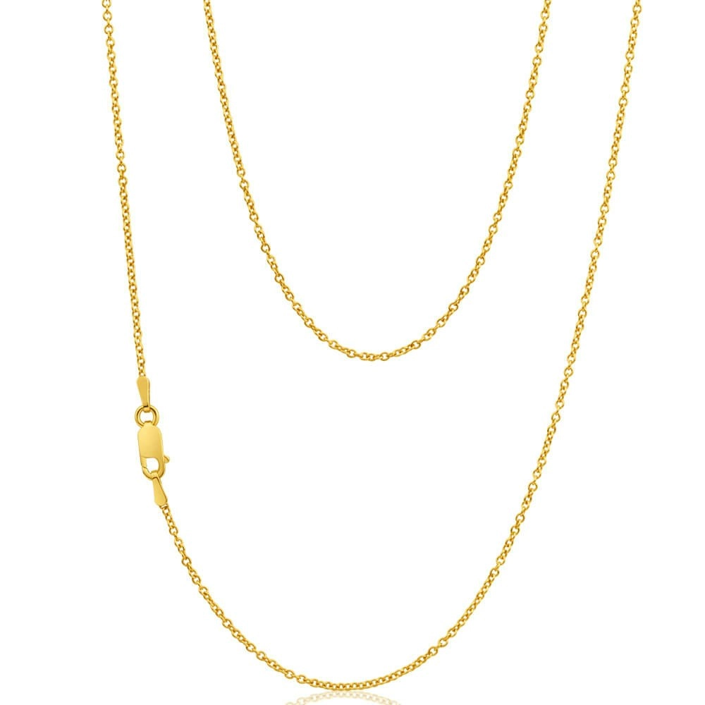 9ct Superb Yellow Gold Silver Filled Belcher Chain