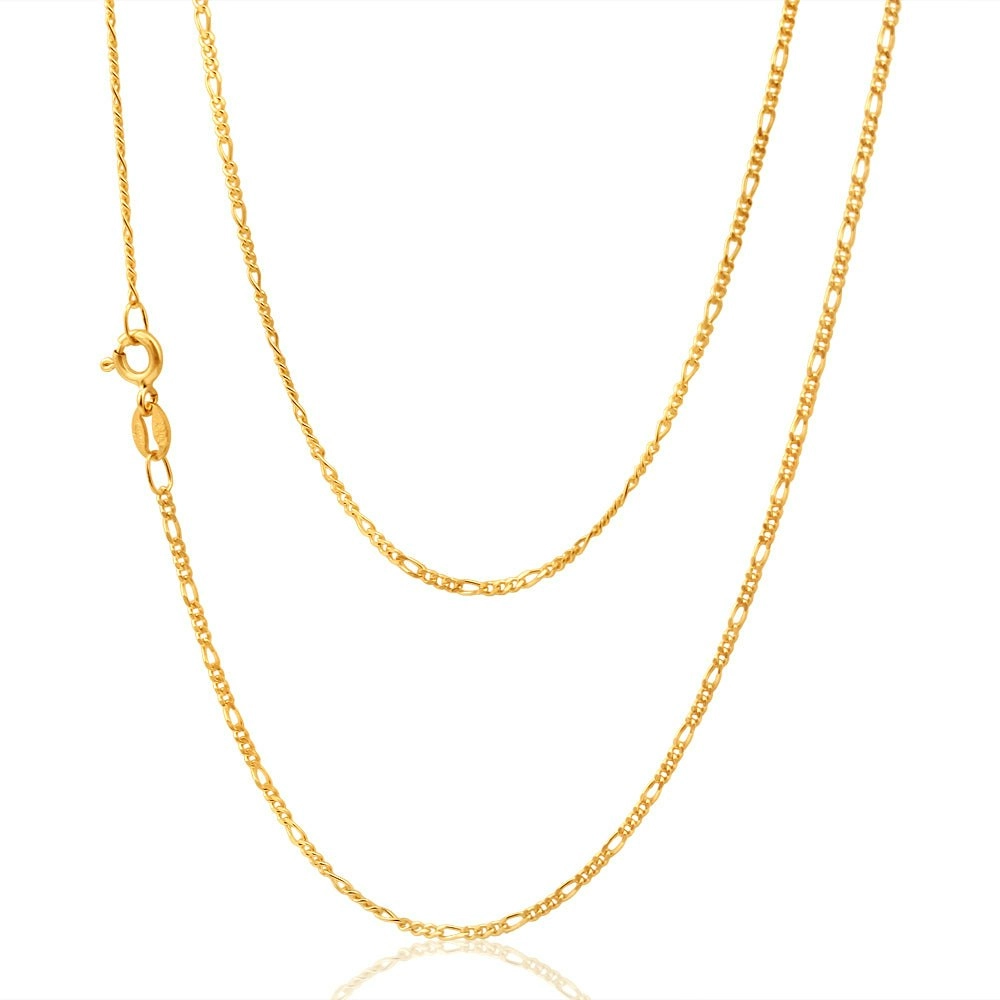 9ct Yellow Gold Opulent Figaro Chain