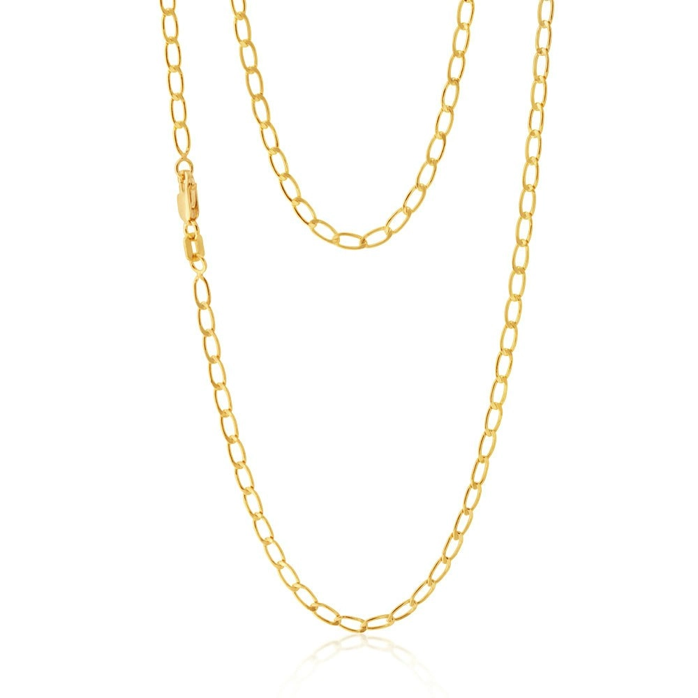 9ct Yellow Gold Filled 45cm Curb Chain