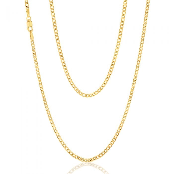 9ct Yellow Gold 55cm 70 Gauge Curb Chain