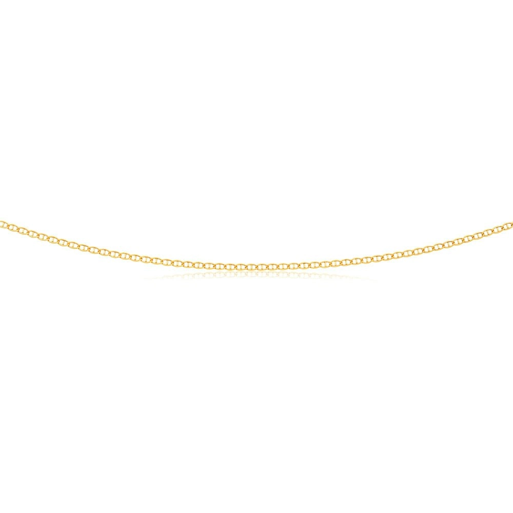 9ct Yellow Gold Silver Filled Anchor Link 50cm Chain 40 Gauge