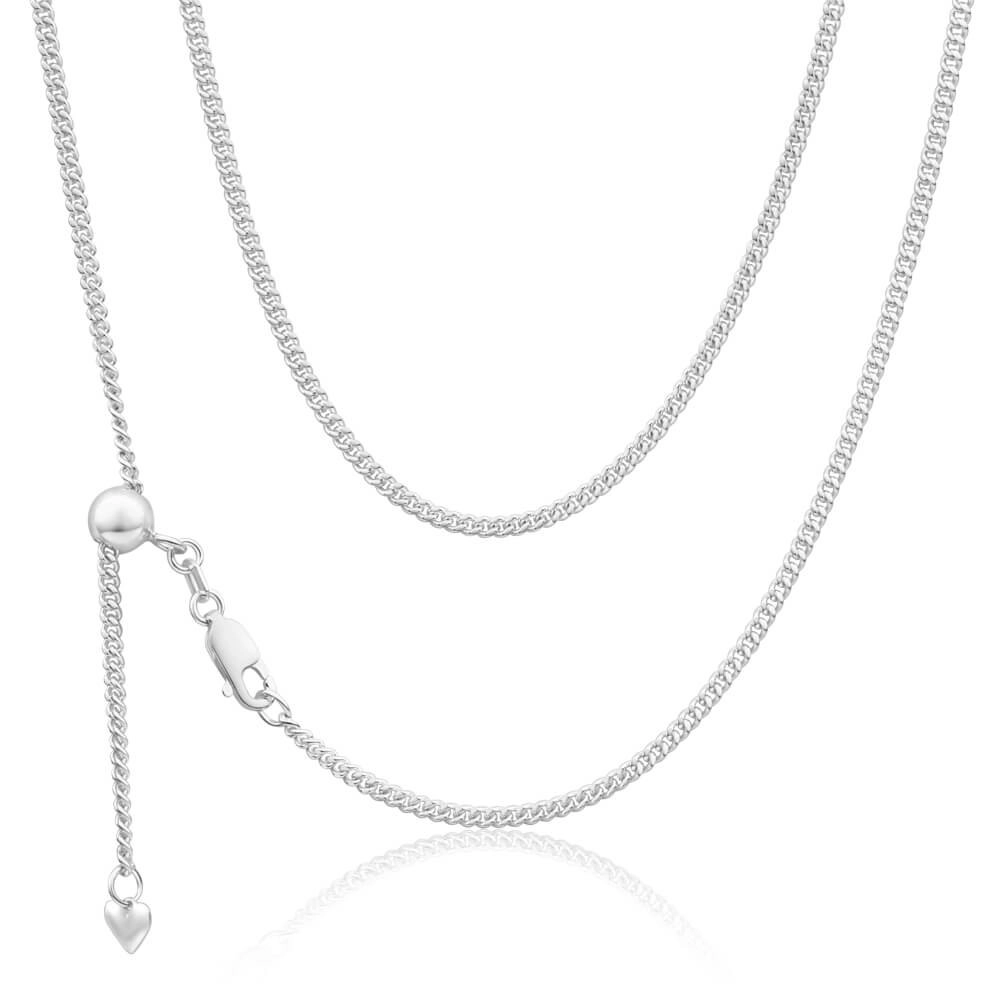 Sterling Silver Curb Extender 50cm Chain