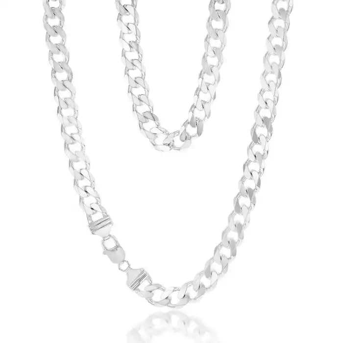 Sterling Silver Curb 300 Gauge 60cm Chain