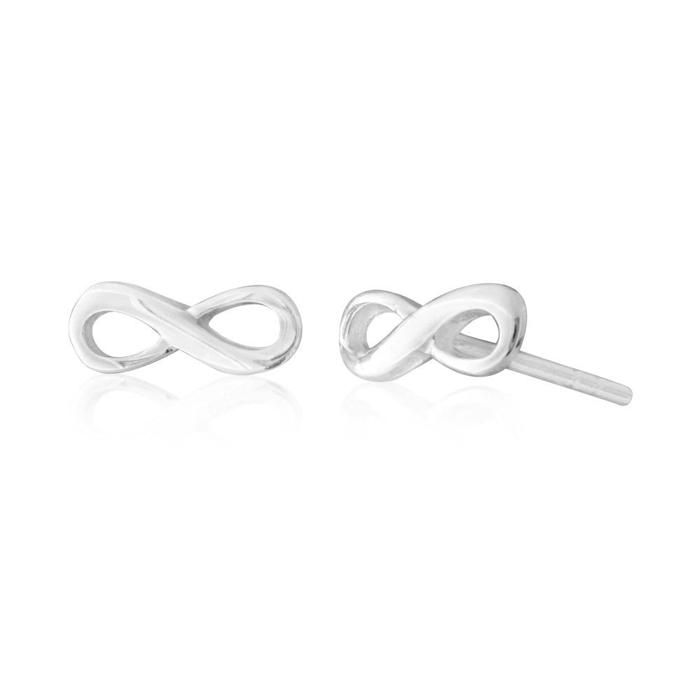 Sterling Silver Infinity Studs