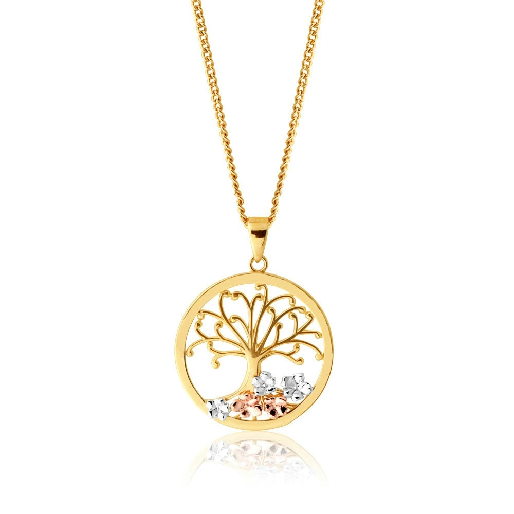 9ct Yellow Gold Tree of Life Pendant