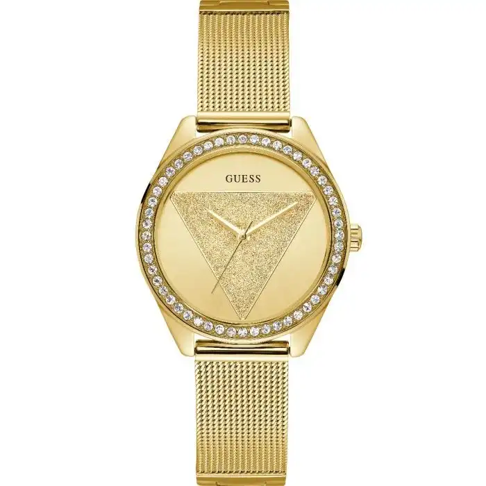 Guess Tri Glitz W1142L2 Gold Stainless Steel Womens Watch