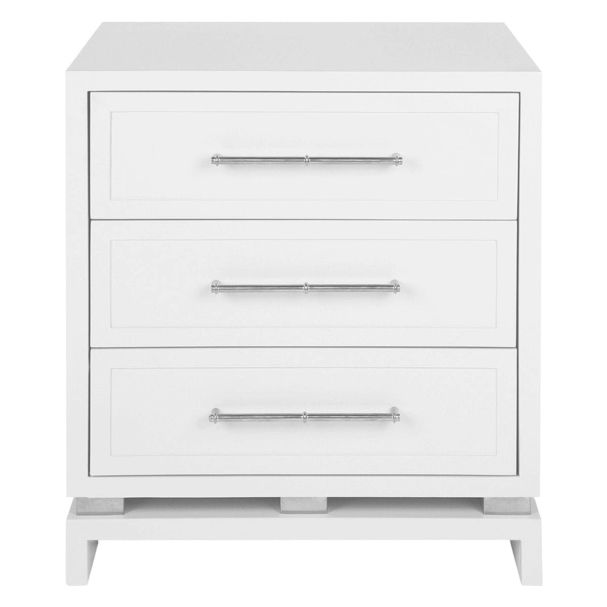 Pearl Bedside Table - Large White