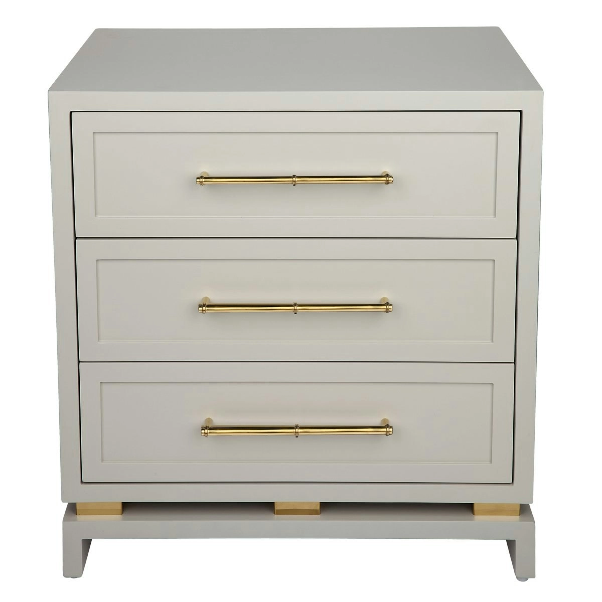 Pearl Bedside Table - Large Grey