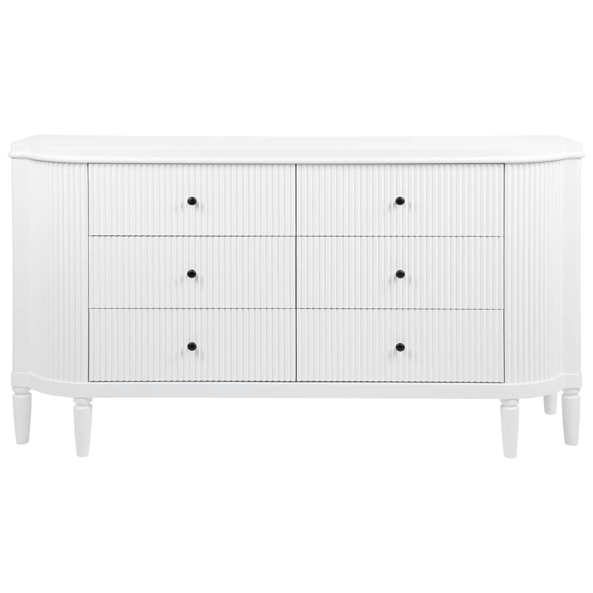 Arielle 6 Drawer Chest - White