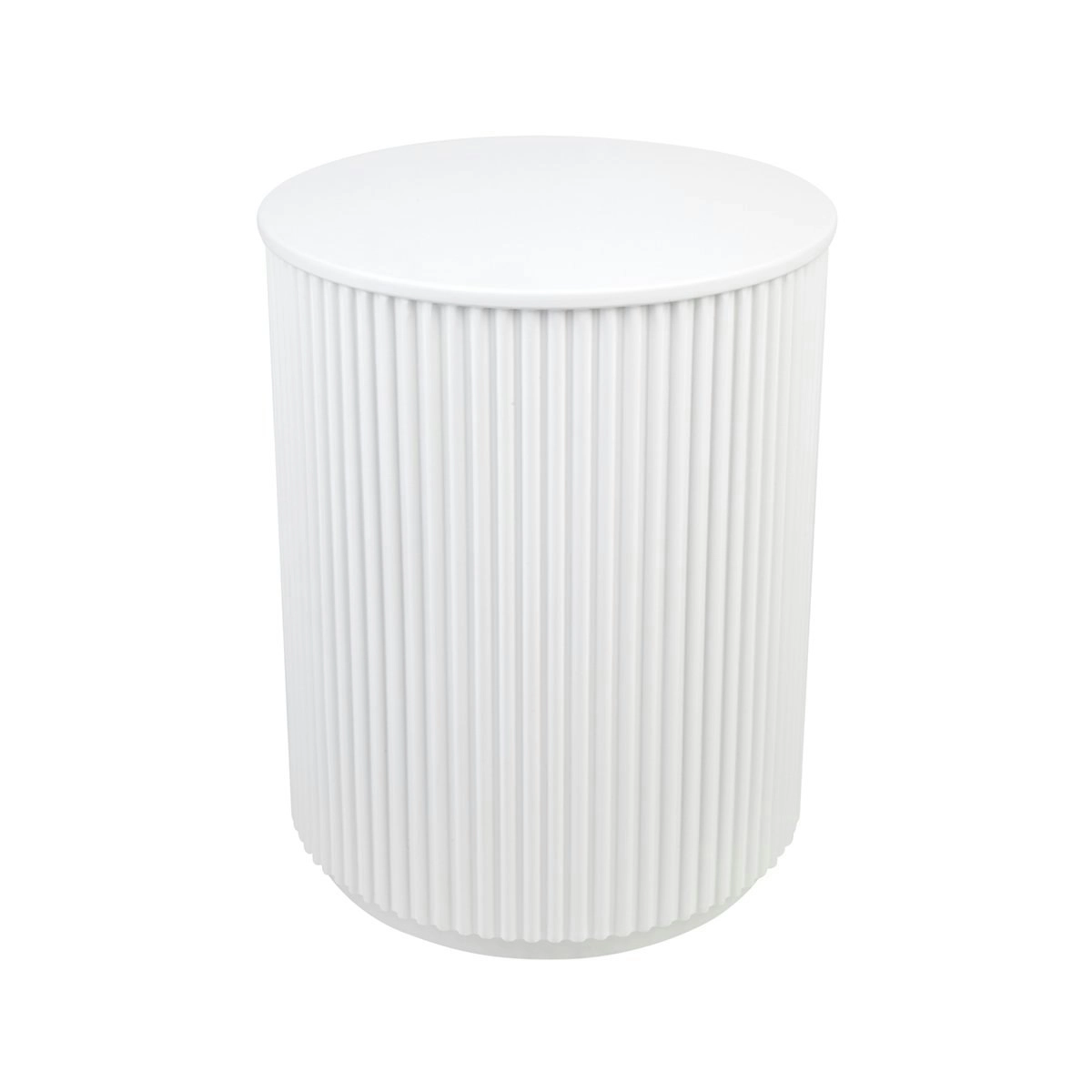 Nomad Round Side Table - White