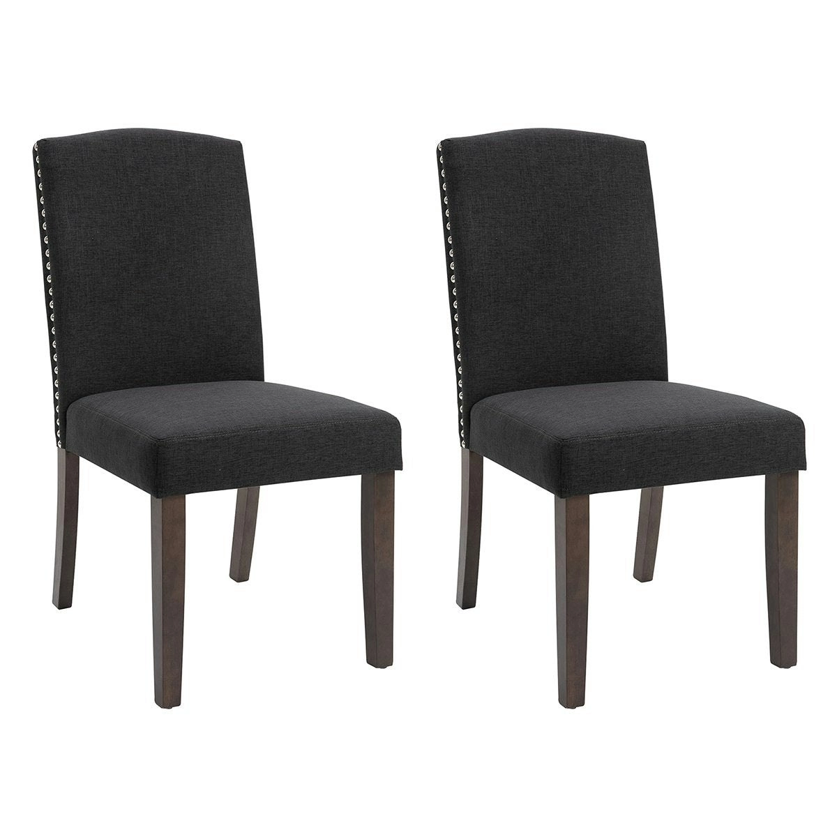 Lethbridge Dining Chair Set of 2  - Charcoal