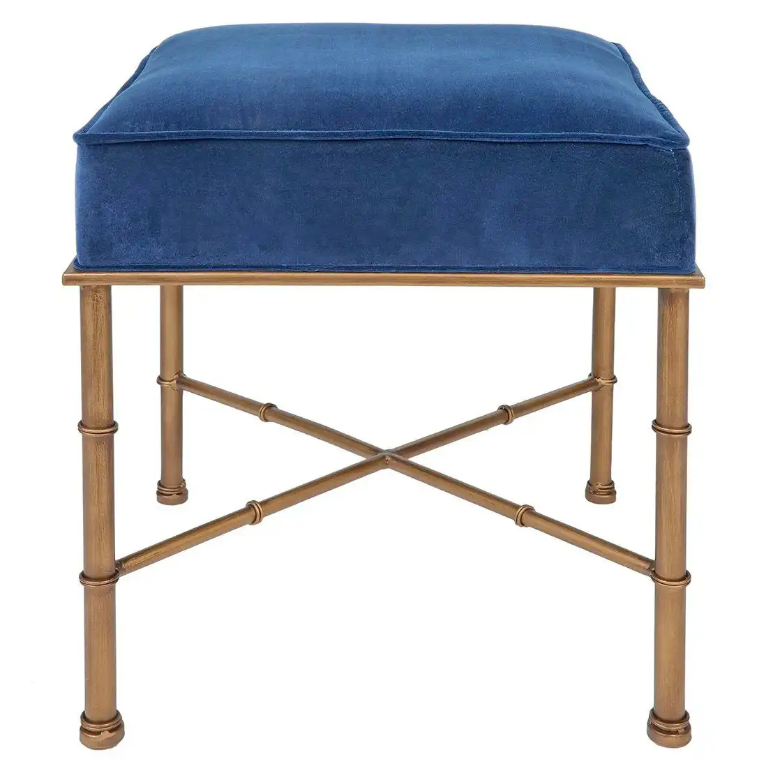 Clara Stool - Blue Velvet