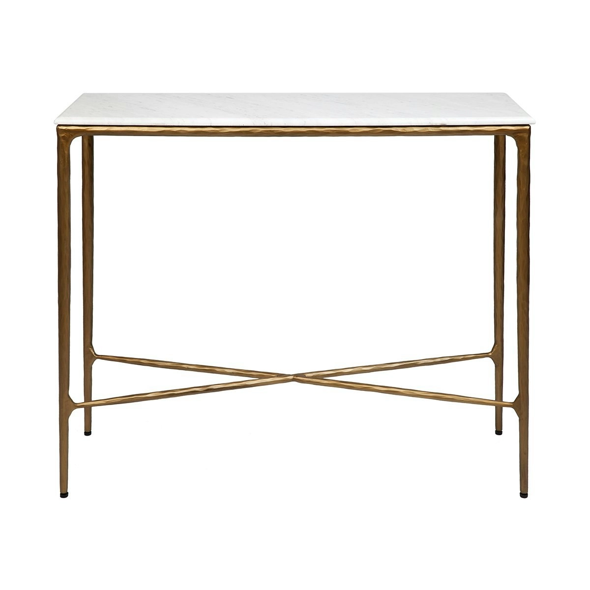 Heston Marble Console Table - Small Brass