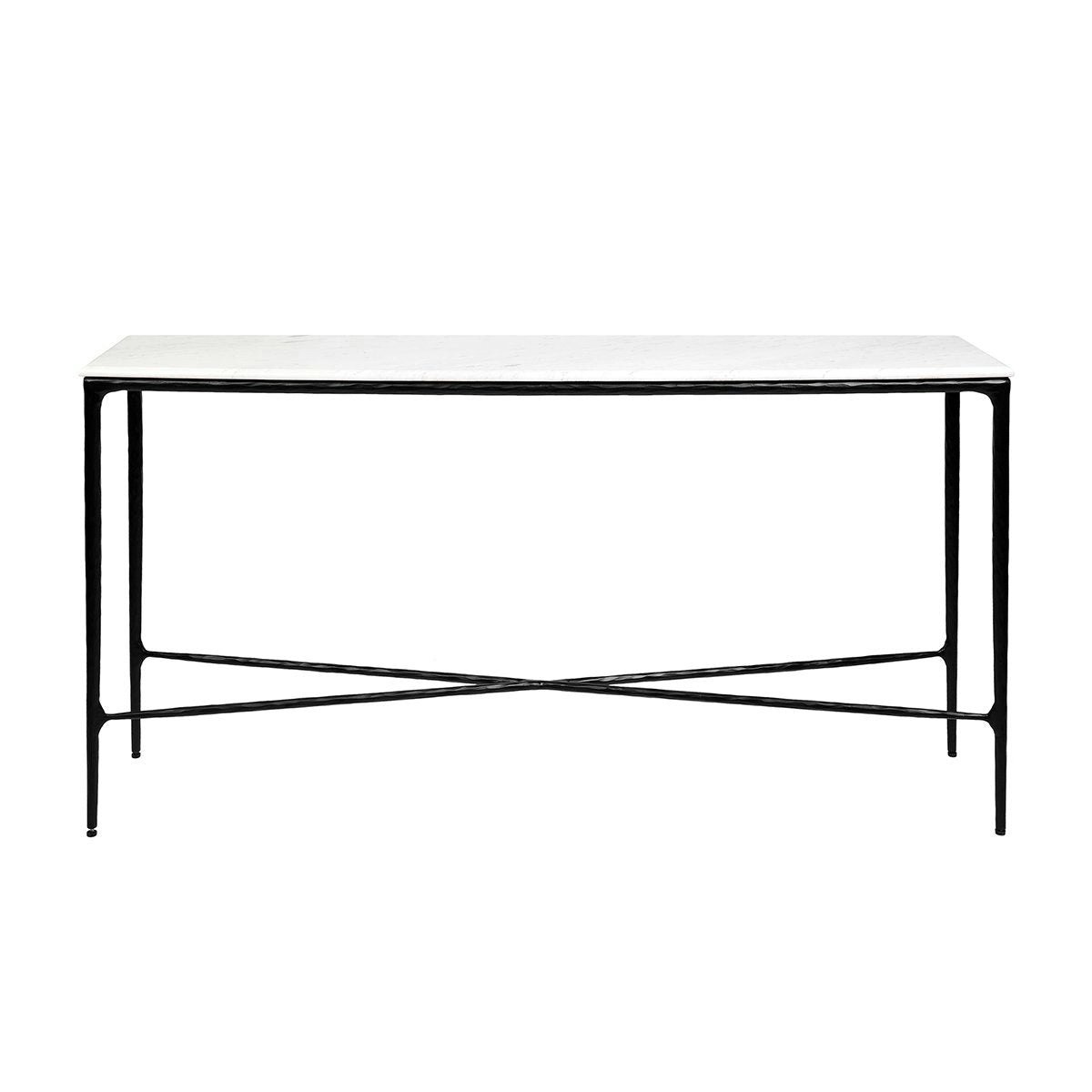 Heston Marble Console Table - Medium Black