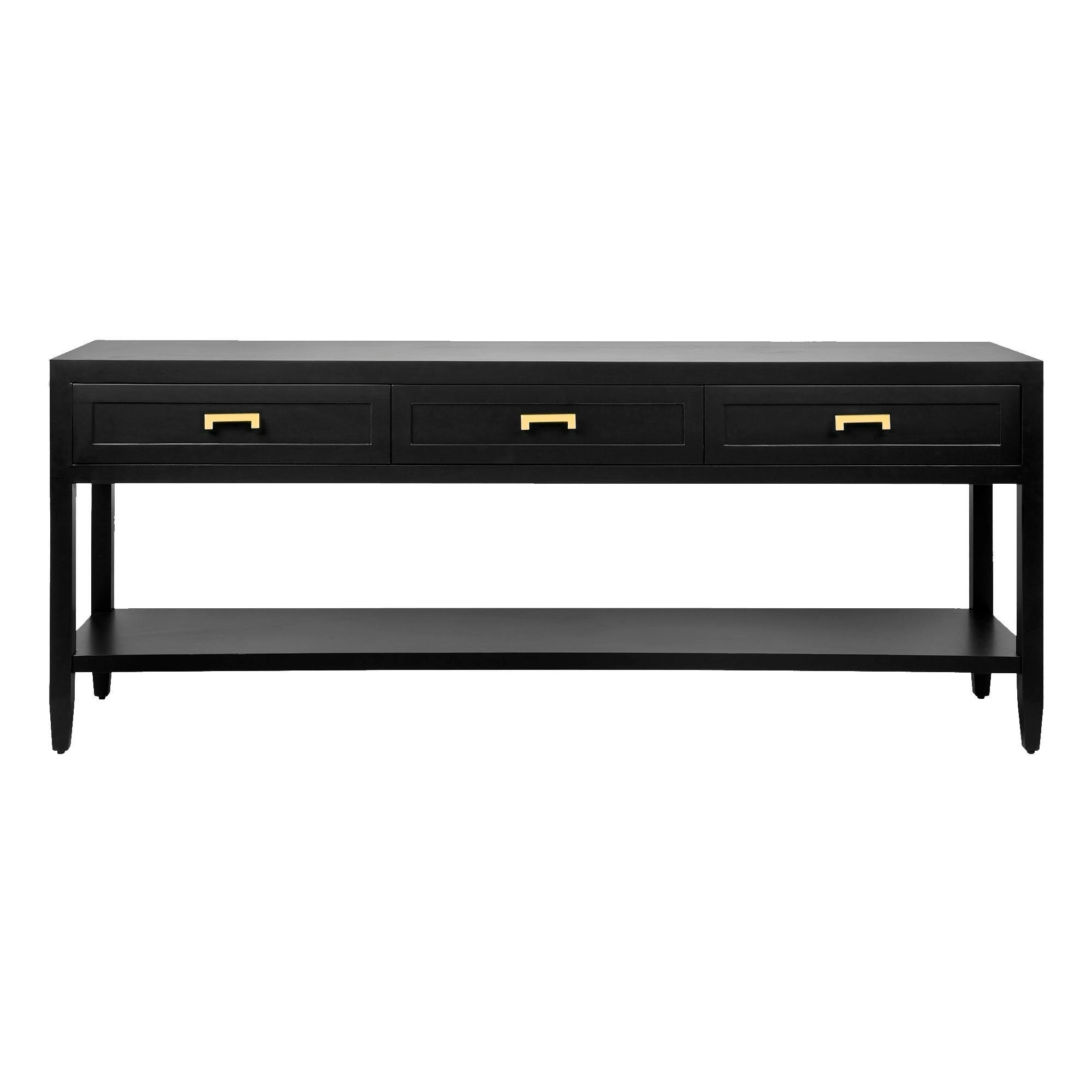 Soloman Console Table - Large Black