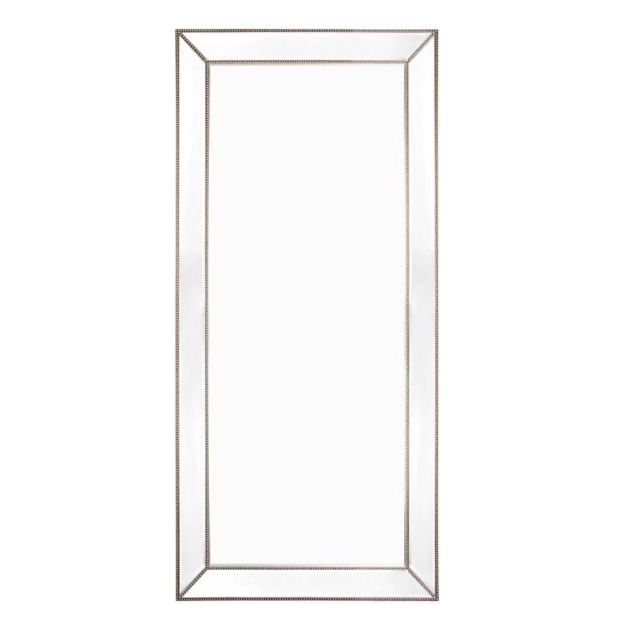 Zeta Floor Mirror - Antique Silver