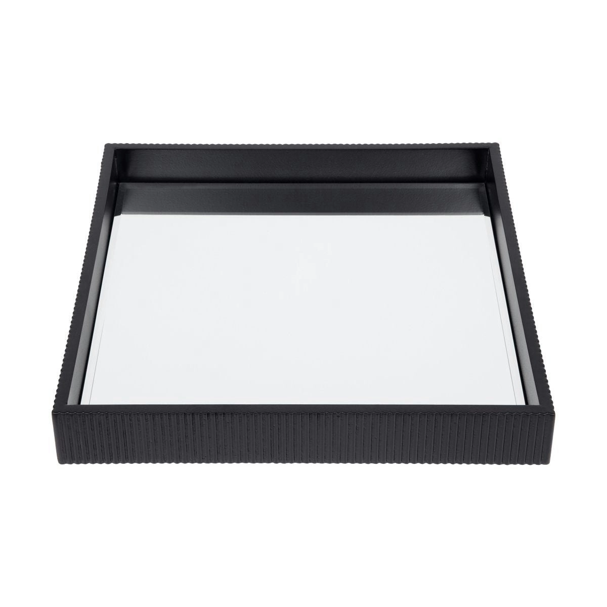 Miles Mirrored Tray - Small Black