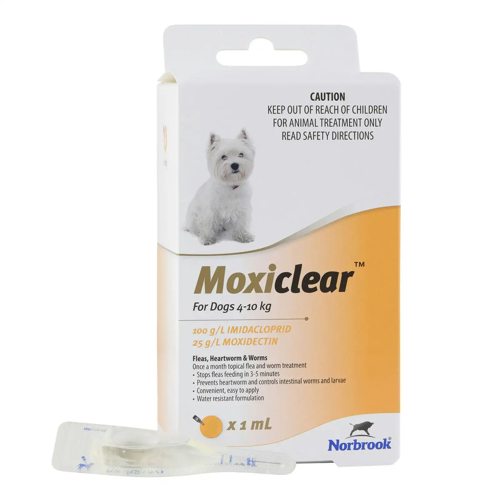 Moxiclear for Small Dogs 4 to 10 Kg (YELLOW) 3 Pipettes