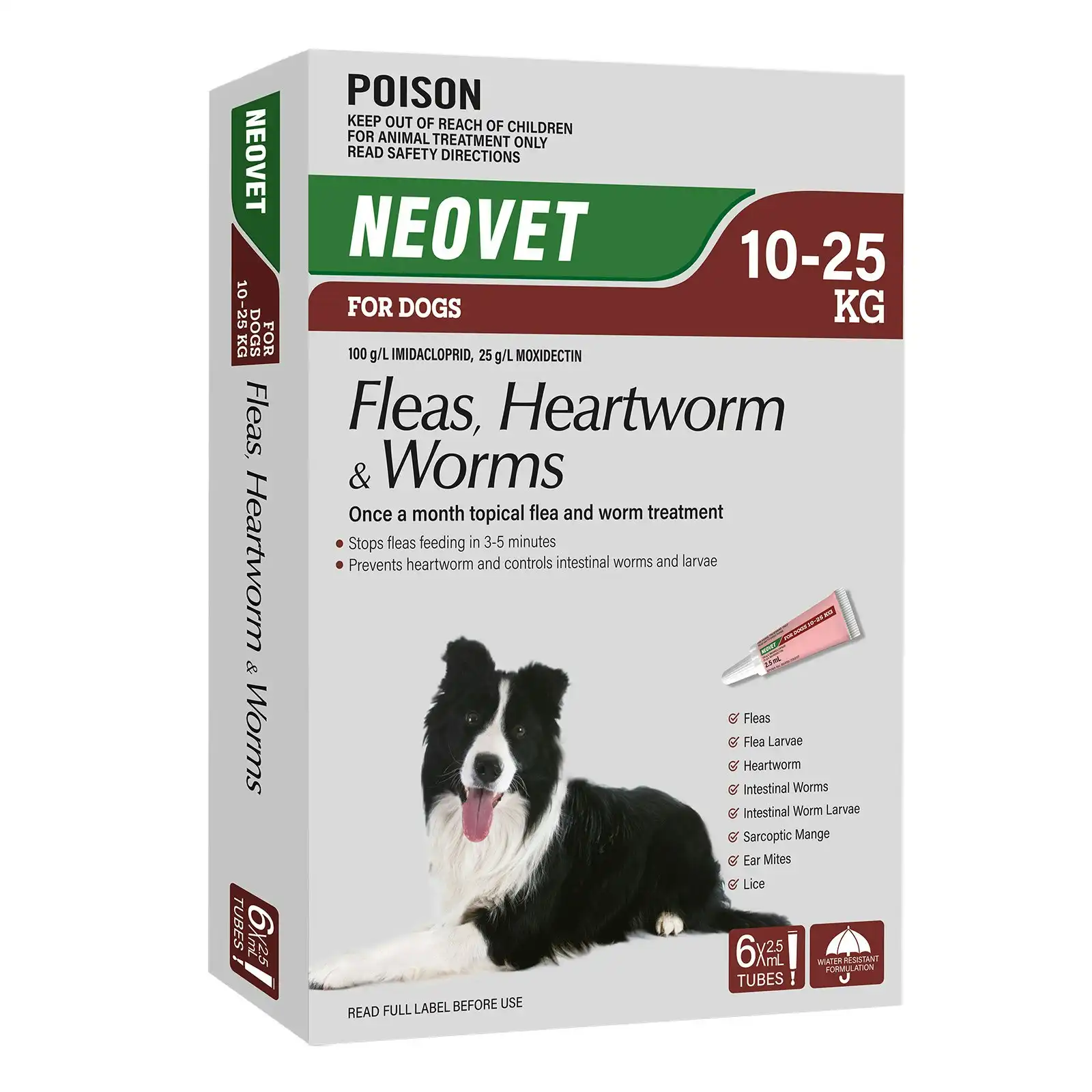 Neovet for Dogs 10 to 25 Kg (RED) 6 Pack