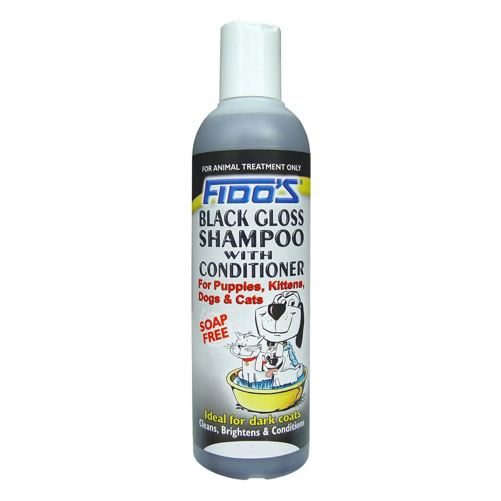 Fido's Black Gloss Shampoo with Conditioner For Dogs and Cats 250 mL