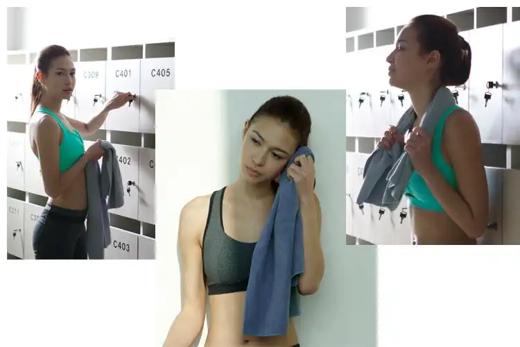Yoga Pilates Hand Towel Mat Workout Absorbing Microfiber Cotton 67X40Cm