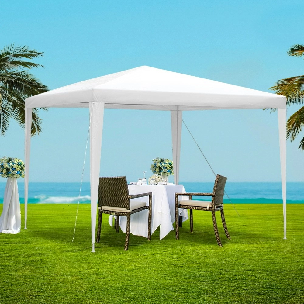 Instahut Gazebo 3x3m Wedding Party Marquee Tent Outdoor Event Camping Canopy Shade White