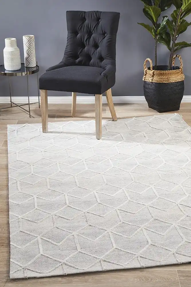 Rug Culture Visions Winter Grey Brush Modern Rug