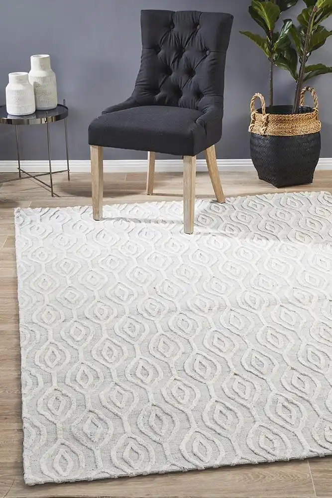 Rug Culture Visions Winter Wish White Modern Rug