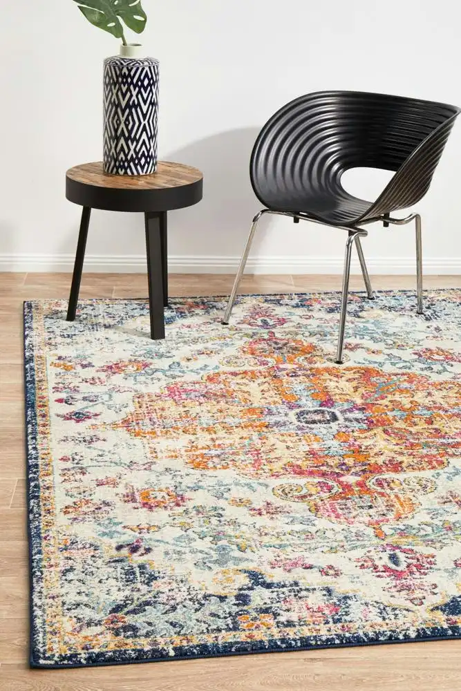 Rug Culture Evoke Carnival White Transitional Rug