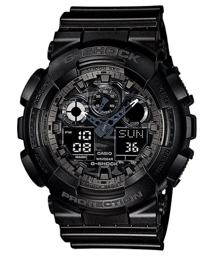 G-Shock Digital & Analogue Watch Camouflage Series GA100CF-1A