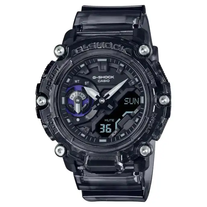 G-Shock Digital & Analogue Watch Carbon Core Guard Sound Wave Series GA2200SKL-8A