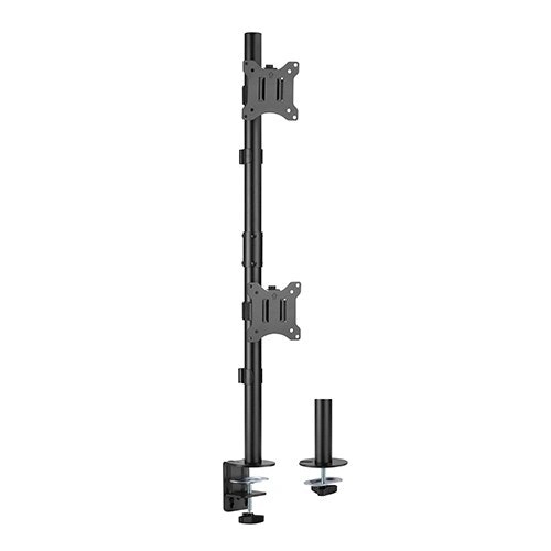 Brateck 99.6cm Dual-Screen 17'-32' Monitor Table Mount Clip Vertical Desk Pole