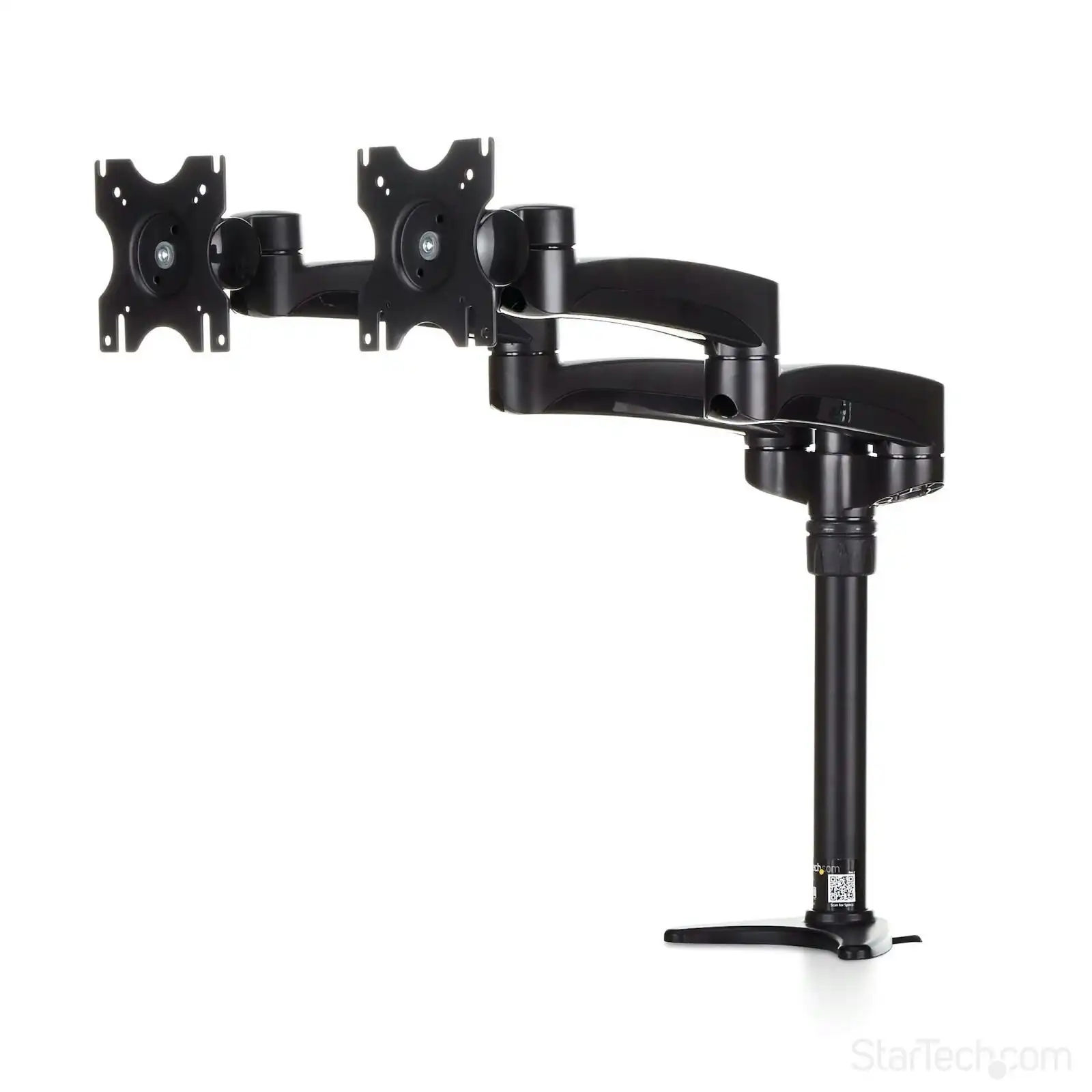 Star Tech Ergonomic Desk Mount Dual Monitor Articulating Arm for 12-24in Display