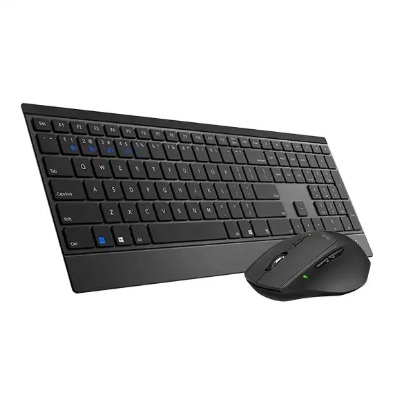 Rapoo 9500M Wireless Bluetooth 2.4GHz Keyboard & Mouse Combo For PC/Laptop Black