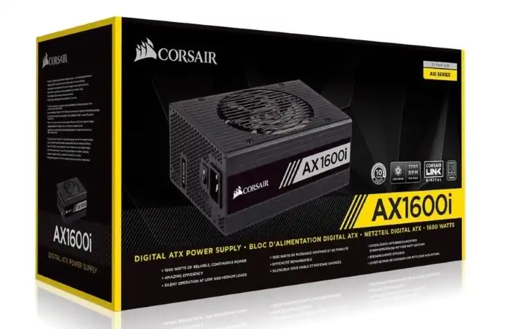 Corsair ATX 1600W AX 80 Plus Titanium Digital Fully Modular Power Supply for PC