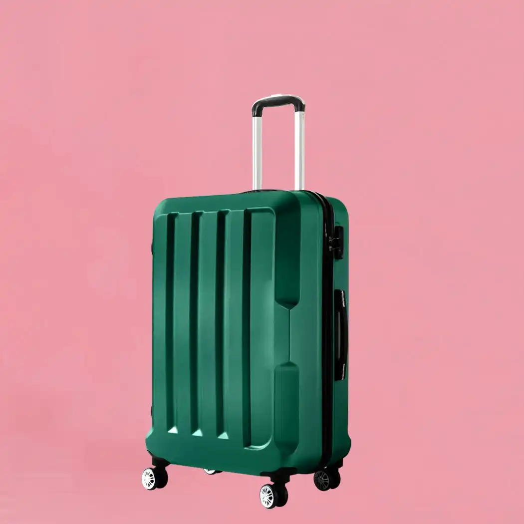 Slimbridge 20" Travel Luggage Lightweight Check Suitcase TSA Lock Carry On Bag (LG1001-20-GN)