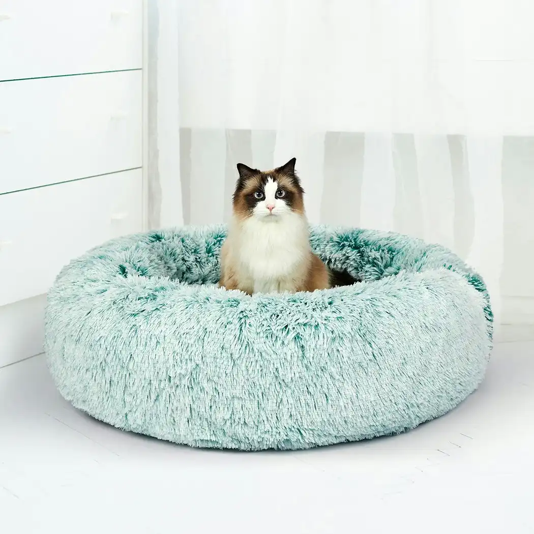 Pawz Replaceable Cover For Dog Calming Bed Round Calming Nest Cave AU Teal XL