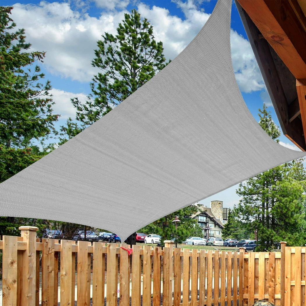 Mountview Sun Shade Sail Cloth Rectangle Canopy Outdoor Awning Cover Grey 3x4M