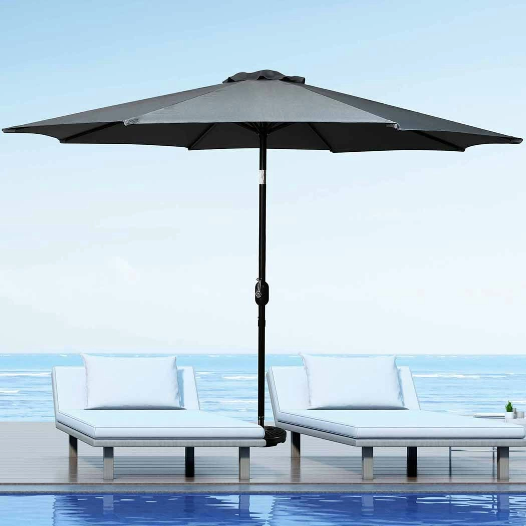 Mountview Umbrella Outdoor Umbrellas Garden Patio Tilt Parasol Beach Canopy 2.7m