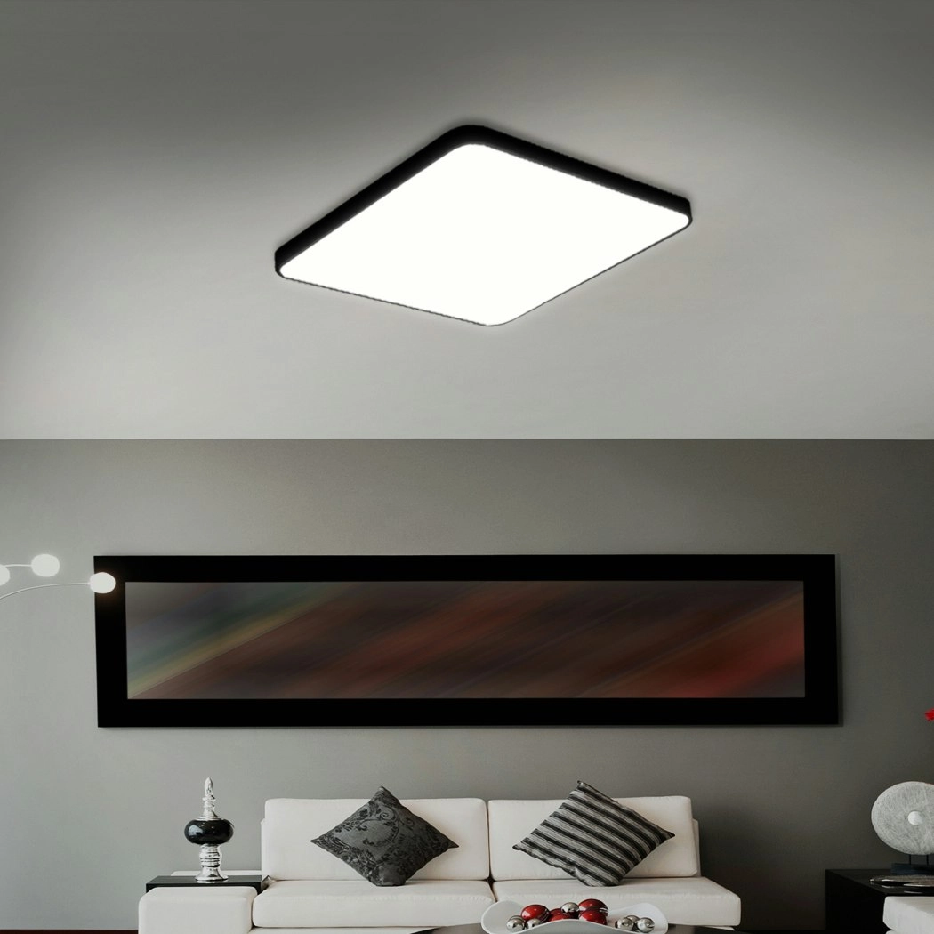 Emitto Ultra-Thin 5CM LED Ceiling Down Light Surface Mount Living Room Black 36W