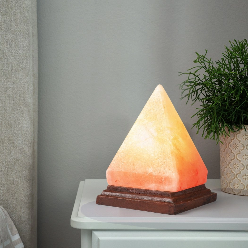 Emitto Salt Lamp USB Himalayan Natural Crystal Rock Cord Night Light Globes