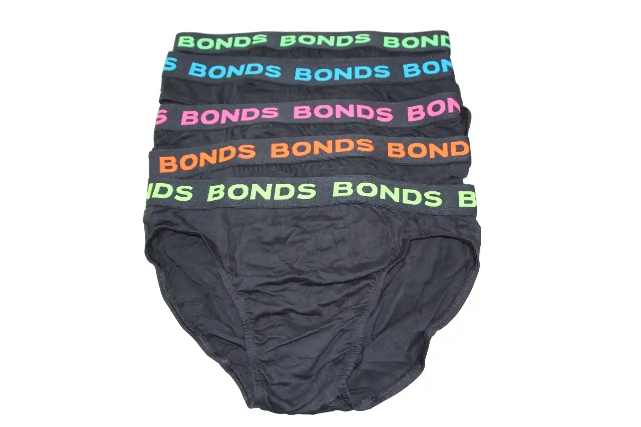 20 Pairs X Bonds Mens Hipster Brief Underwear Black Briefs K64 Pack