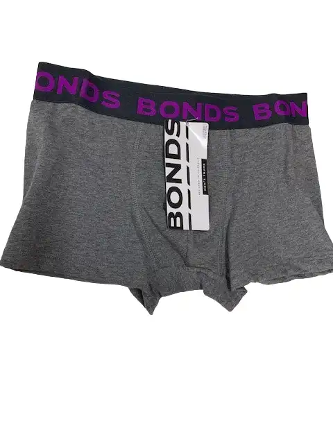 Mens Bonds Core Trunk Underwear Grey Yv8