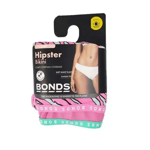 8 Pairs Bonds Hipster Bikini Briefs Womens Underwear Pink Wtdus